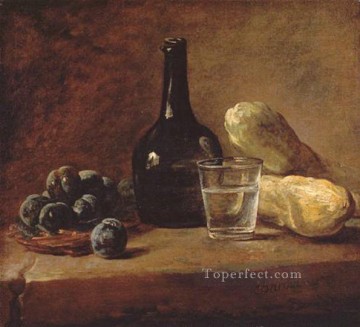 Ciruela Jean Baptiste Simeon Chardin bodegón Pinturas al óleo